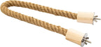 Bird Rope Perch for Parrots, Bendable Natural Jute Boing by LovelyLittleFlyers