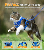 Halypet Cat Harness and Leash Set Escape Proof Adjustable Cat Leash Comfortable - Image 6