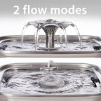 Veken Innovation Award Winner Stainless Steel Cat Water Fountain, 108oz/3.2L - Image 7