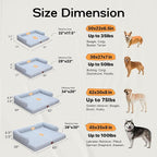 Large Dog Bed Orthopedic Washable Dog Beds Bolster - Image 3