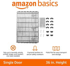 Amazon Basics Foldable Metal Exercise Dog Playpen, Indoor/Outdoor, Single Door - Image 5