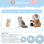 Cat Cone Collar Soft, Kitten Spay Soft Cones to Stop Licking, Cat Neck Donut - Image 2