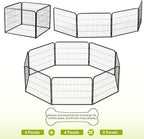 BestPet | Dog Playpen Extender | 24 Inch, 4 Panels | Heavy Duty Metal Pet - Image 4