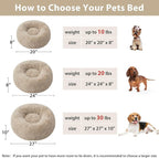 WNPETHOME Calming Dog Bed & Cat Bed, Anti-Anxiety Donut Small Dog Beds - Image 4