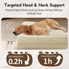 Large Orthopedic Dog Bed with Sides Big Dog Beds with Removable Washable Cover - Image 3