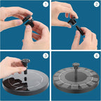 AISITIN 2.5W Solar Bird Bath Fountain, Solar Fountain - Image 9