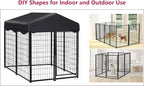 Dog Kennel Outdoor, 4.5' x 4' x 4' Outside Dog Kennel - Image 9