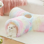 Tempcore Plush Pet Cat Tunnel Tube Cat Toys 3 Way Collapsible, Tunnels - Image 5