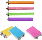 7 PCS Parrot Perch Stand Natural Wood Bird Perch Stand Platform Paw Grinding - Image 8