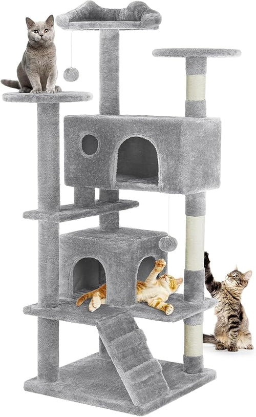 54 Inches Cat Tree Tower for Indoor Cats, Cat Tree Tower Condo by SimpleDeluxe