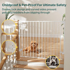 Cumbor 34" Extra Tall No Bottom Bar Baby Gate - Image 8