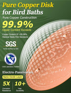 Mellbree 4-Pack Bird Bath Copper Disk, 0.6mm Reinforced 99.99% Pure Copper - Image 4