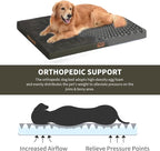 Comfort Dog Bed for Small Dogs & Cats, Waterproof Dog Crate Mat Orthopedic Egg - Image 5