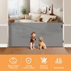 Retractable Baby Gate for Stairs, Automatic Tension, One-Hand Operation - Image 2