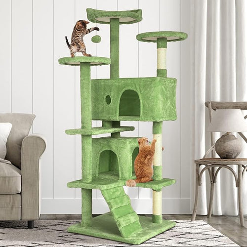 54” Cat Tree Tower for Indoor Cats by GINMAON