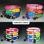 Pink Breakaway Cat Collar with Bells, Break Away Kitten Collar with Bells - Image 3