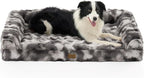 Faux Fur Orthopedic Dog Bed, Extra Large Dog Bed, Supportive Foam Pet Sofa by COZYKISS