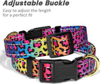 Reflective Dog Collar for Large Dogs, Cute Leopard Style Adjustable Heavy-Duty - Image 6
