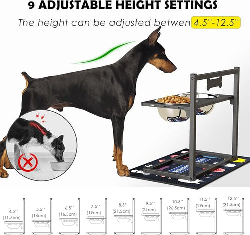 9 Height Adjustable Dog Bowl Stand - Image 2