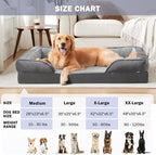 INVENHO Orthopedic Extra Large Dog Bed, XXL Waterproof Dog Sofa, Egg-Crate Foam - Image 7