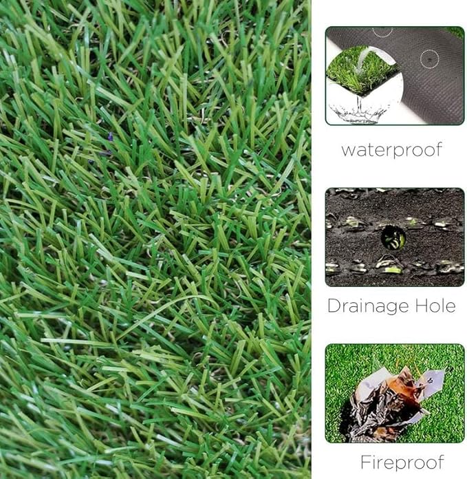 ALTRUISTIC Artificial Grass 11FTX54FT, Realistic Fake Grass Deluxe Turf - Image 4