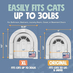 Purrfect Portal Meow Manor® XL Interior Cat Door, No-Flap Pet Door - Image 6