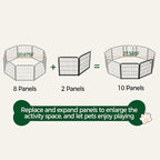 Yaheetech Dog Playpen, 24 inch 4 Panels Dog Pen - Image 8