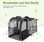 Lekebobor Large Cat Backpack Carrier Expandable Pet Carrier Backpack - Image 3