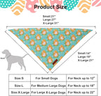 ADOGGYGO Easter Dog Bandana 2 Pack, Bunny Egg Carrot Print Pet Scarf Bib - Image 4