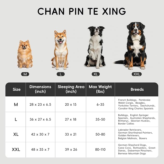 Homemate Dog Beds Large Sized Dog: 36x27 inch Orthopedic Large Dogs Bed XL - Image 3