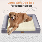 Large Dog Bed Orthopedic Washable: Beds Bolster XL Bed Medium Large Dogs Egg - Image 2