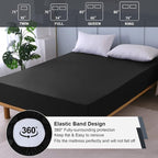Waterproof Mattress Protector Queen, Fitted Sheet Style Breathable Mattress - Image 5