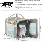 Airline Approved Pet Carrier Backpack, Waterproof PU Foldable Design - Image 3