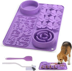 Silicone Lick Mat for Dogs & Cats – Slow Feeder Dog Bowl, Non-Slip Licking Mat by Unknown