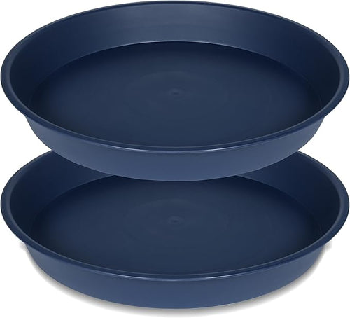 2 Pack of 16 17 inch Plant Saucer, 2.3" Depth, Plant Trays by Bleuhome