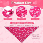 Valentines Dog Bandana St Patricks Day and Easter Dog Bandana XLarge 3PCS - Image 3