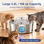 Stainless Steel Cat Water Fountain - Image 6