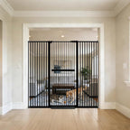 Lumizone Extra Tall Cat Gate 61.02" High Pressure Mounted Extra Wide by Lumizone