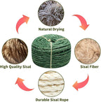 Green Sisal Rope 1/4 Inch by 98-Feet - Image 4