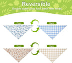 Spring Dog Bandanas Large 2PCS, 4 Pattern Summer Floral Scarf - Image 6