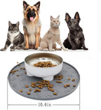 Silicone pet Food mat, Dog Food and Water mat, Raised Edge Rubber mat - Image 2