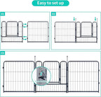 Dog Playpen, Portable Outdoor Dog Fence, Playpen - Image 3