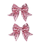 3-inch Sequined Bow Hair Clips For Baby Girls, Kids and Young Women Birthday by Koolgil