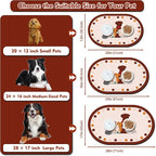 Dog Food Mat 20''x12'', Small Pet Feeding Mat, Non-Slip Rubber Pet Food Mat - Image 3
