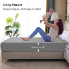 Waterproof Mattress Protector Full, Fitted Sheet Style Breathable Mattress Cover - Image 4
