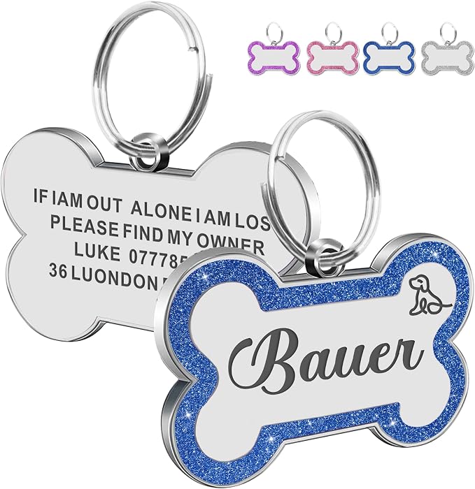 Dog Tags Personalized for Pets Dog Name Tags Personalized Dog Tag Engraved by EDSG