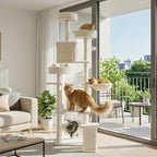Sweetcrispy Cat Tree 75 Inch, Large Multi-Level Tall Cat Tree Tower - Image 3
