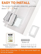 LIBBEPET Cat Door Interior Door, Indoor Cat Doors, X-Large Pet Doors - Image 6