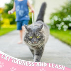 2 Pack Floral Cat Harness and Leash, Escape Proof Adjustable Kitten Harness - Image 7