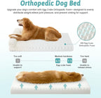 Cute Dog Bed for Large Dogs, Faux Rabbit Fur Orthopedic Foam Dog Bed - Image 4